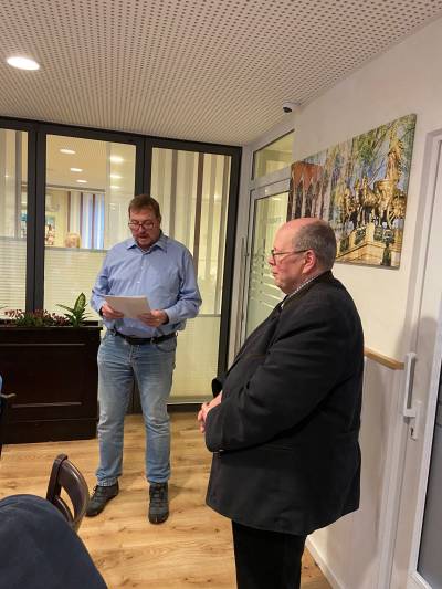 Ehrung von Heiko Jacke für 25 Jahre Mitgliedschaft