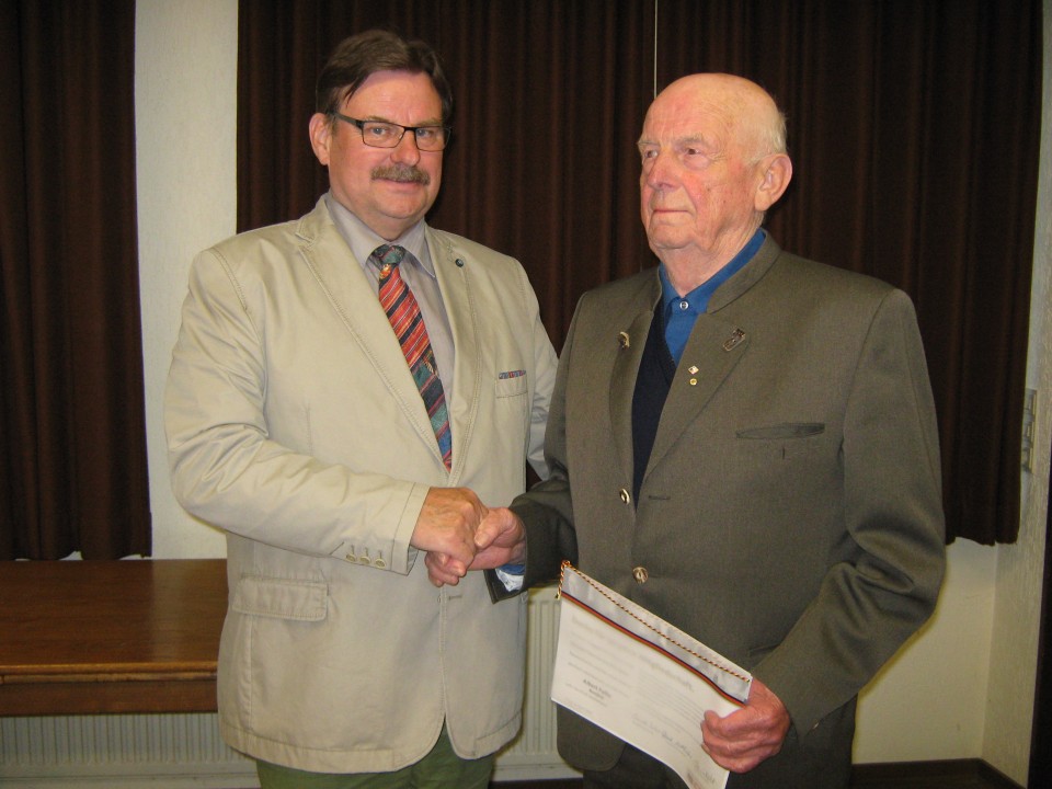 Wolfgang Brandes (1.Vorsitzender) und Albert Falke