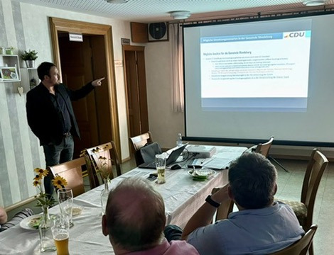Impulsvortrag von Enrico Jahn, dem bildungspolitischen Sprecher der CDU im Kreistag
