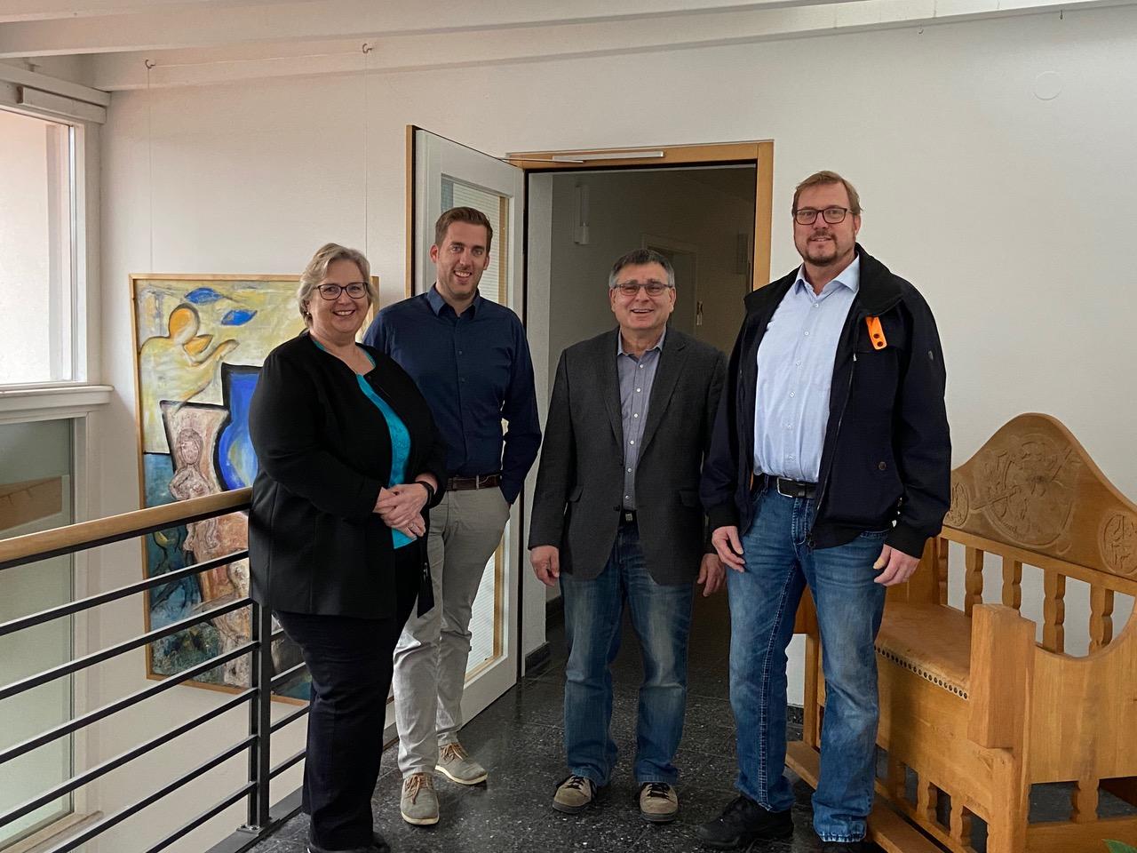 v.l.n.r Sylvia Greve, Maximilian Grsch, Sigurt Grobe und Swen Goldschmidt 