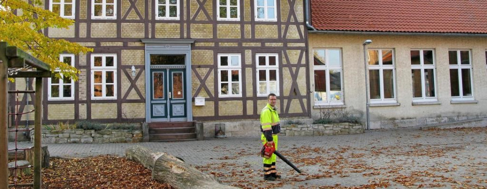 Blick auf die Bortfelder Grundschule.  